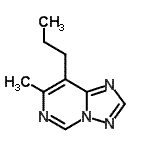 CAS 登录号：748807-62-7， 7-甲基-8-丙基[1,2,4]三唑并[1,5-c]嘧啶