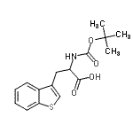 CAS#: 74893-31-5, 3-(1-Benzothiophen-3-yl)-N-{[(2-methyl-2-propanyl)oxy]carbonyl}alanine