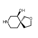 CAS 登录号：749200-10-0， (5R,6S)-2-氧杂-8-氮杂螺[4.5]癸烷-6-醇