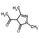 CAS#: 74937-11-4, 4-Acetyl-2,5-dimethyl-2,4-dihydro-3H-pyrazol-3-one