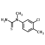 CAS 登录号：75050-67-8， 1-(3-氯-4-甲基苯基)-1-甲基硫脲