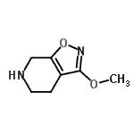 CAS#: 750524-77-7, 3-Methoxy-4,5,6,7-tetrahydro[1,2]oxazolo[5,4-c]pyridine