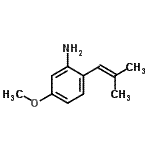CAS#: 750597-53-6, 5-Methoxy-2-(2-methyl-1-propen-1-yl)aniline