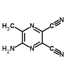 CAS#: 75063-64-8, 5-Amino-6-methyl-2,3-pyrazinedicarbonitrile