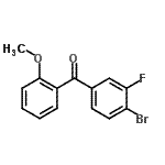 CAS#: 750633-55-7, (4-Bromo-3-fluorophenyl)(2-methoxyphenyl)methanone