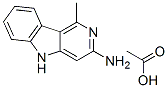 CAS 登录号：75074-77-0， 1-甲基-5H-吡啶并(4,3-b)吲哚-3-胺乙酸酯