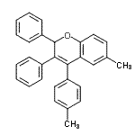 CAS 登录号：7509-32-2， 6-甲基-4-(4-甲基苯基)-2,3-二苯基-2H-苯并吡喃
