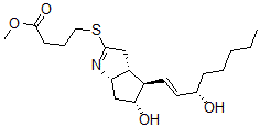 CAS#: 75111-35-2, Methyl 4-[[(3aR,4R,5R,6aS)-5-Hydroxy-4-[(E,3S)-3-Hydroxyoct-1-Enyl]-3,3a,4,5,6,6a-Hexahydrocyclopenta[d]Pyrrol-2-Yl]Sulfanyl]Butanoate