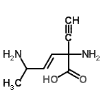 CAS 登录号：751429-41-1， (3E)-2,5-二氨基-2-乙炔基-3-己烯酸