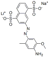 CAS#: 75198-80-0, Lithium Sodium 3-(4-Amino-5-Methoxy-2-Methylphenyl)Diazenylnaphthalene-1,5-Disulfonic Acid