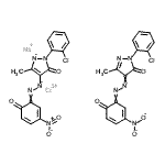 CAS 登录号：75199-04-1， 二[2-(2-氯苯基)-2,4-二氢-4-[(2-羟基-5-硝基苯基)偶氮]-5-甲基-3H-吡唑-3-酮]-铬酸钠盐