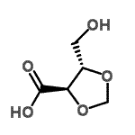 CAS 登录号：75201-59-1， (4R,5S)-5-(羟基甲基)-1,3-二氧戊环-4-羧酸