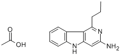 CAS 登录号：75240-12-9， 3-氨基-1-丙基-5H-吡啶并(4,3-b)吲哚乙酸盐