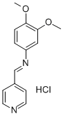 CAS 登录号：75273-93-7， N-(3,4-二甲氧基苯基)-1-吡啶-4-基甲烷亚胺盐酸盐