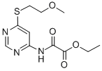 CAS#: 75274-27-0, Ethyl 2-[[6-(2-Methoxyethylsulfanyl)Pyrimidin-4-Yl]Amino]-2-Oxoacetate