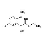 CAS 登录号：752937-41-0， 乙基2-(5-溴-2-甲氧基苯基)-2-羟基乙亚氨酸酯
