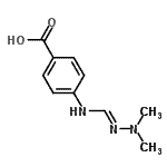 CAS#: 753428-81-8, 4-{(E)-[(2,2-Dimethylhydrazino)methylene]amino}benzoic acid