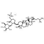 CAS#: 75410-52-5, Sodium (3beta,12alpha)-12,17-dihydroxy-18-oxo-18,20-epoxylanost-9(11)-en-3-yl 2-O-(6-deoxy-beta-D-glucopyranosyl)-4-O-sulfonato-beta-D-xylopyranoside