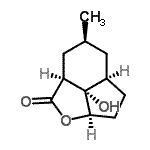 CAS 登录号：754990-69-7， (2aS,4S,5aR,7aR,7bS)-7b-羟基-4-甲基八氢茚并[1,7-Bc]呋喃-2(2aH)-酮
