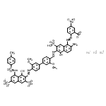 CAS#: 75522-94-0, Trisodium 2-{[2-amino-5-hydroxy-6-({4'-[(1-hydroxy-8-{[(4-methylphenyl)sulfonyl]amino}-3,6-disulfonato-2-naphthyl)diazenyl]-3,3'-dimethoxy-4-biphenylyl}diazenyl)-7-sulfo-1-naphthyl]diazenyl}-5-nitrobenzoate