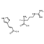 CAS 登录号：75532-27-3， (2E)-3-(1H-咪唑-4-基)丙烯酸-L-精氨酸(1:1)