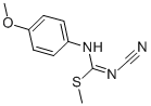 CAS 登录号：75565-12-7， 1-氰基-3-(4-甲氧基苯基)-2-甲基异硫脲