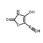 CAS 登录号：75610-96-7， 5-乙炔基-4-羟基-1,3-恶唑-2(3H)-酮