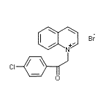 CAS 登录号：75613-96-6， 1-[2-(4-氯苯基)-2-氧代乙基]喹啉鎓溴化物
