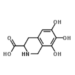 CAS#: 756427-84-6, 6,7,8-Trihydroxy-1,2,3,4-tetrahydro-3-isoquinolinecarboxylic acid