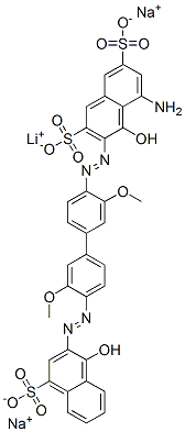 CAS#: 75673-18-6, 5-Amino-4-Hydroxy-3-[[4'-[(1-Hydroxy-4-Sulfo-2-Naphthalenyl)Azo]-3,3'-Dimethoxy [1,1'-Biphenyl]-4-Yl]Azo]-2,7-Naphthalenedisulfonic Acid Monolithium Disodium Salt