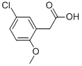 CAS 登录号：7569-62-2， (5-氯-2-甲氧基苯基)乙酸