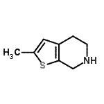 CAS#: 757152-25-3, 2-Methyl-4,5,6,7-tetrahydrothieno[2,3-c]pyridine