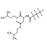 CAS#: 75743-06-5, Bis(3-methylbutyl) N-(2,2,3,3,4,4,4-heptafluorobutanoyl)aspartate