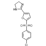 CAS 登录号：75745-80-1， 2-{5-[(4-氯苯基)磺酰基]-2-呋喃基}-4,5-二氢-1H-咪唑