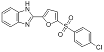 CAS#: 75745-84-5, 2-[5-(4-Chlorophenyl)Sulfonylfuran-2-Yl]-1H-Benzimidazole