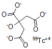 CAS 登录号：75746-45-1， 2-羟基丙烷-1,2,3-三羧酸锝盐