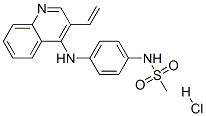 CAS 登录号：75775-83-6， N-[4-[(3-乙烯基喹啉-4-基)氨基]苯基]甲烷磺酰胺盐酸盐