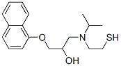 CAS 登录号:75790-56-6, 1-萘-1-基氧基-3-(2-巯基乙基氨基)丙-2-醇