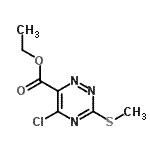 CAS 登录号：75824-03-2， 乙基5-氯-3-(甲硫基)-1,2,4-三嗪-6-羧酸酯