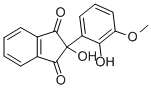 CAS 登录号：75840-15-2， 2-羟基-2-(2-羟基-3-甲氧基苯基)茚-1,3-二酮