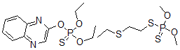 CAS 登录号：75848-17-8， 硫代磷酸,O,O-二乙基O-2-喹喔啉基酯与S-(2-(乙硫基)乙基)O,O-二甲基二硫代磷酸酯的混合物