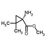 CAS 登录号：758684-39-8， 甲基(1S)-1-氨基-2,2-二甲基环丙烷羧酸酯