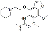 CAS#: 75883-78-2, 1-[6,7-Dimethoxy-4-(2-Piperidin-1-Ylethoxy)-1-Benzofuran-5-Yl]-3-Methylurea