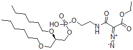 CAS 登录号：75917-95-2， (Z)-2-偶氮基-3-[2-[[(2R)-2,3-二己氧基丙氧基]-羟基磷酰]氧基乙基氨基]-1-乙氧基-3-氧代丙-1-烯-1-醇