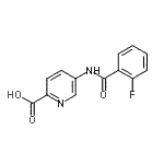 CAS 登录号：759427-33-3， 5-[(2-氟苯甲酰)氨基]-2-吡啶羧酸
