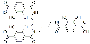 CAS 登录号：75956-68-2， 4-[4-[(4-羧基-2,3-二羟基苯甲酰)氨基]丁基-[3-[(4-羧基-2,3-二羟基苯甲酰)氨基]丙基]氨基甲酰]-2,3-二羟基苯甲酸