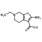 CAS#: 760902-05-4, 2-Amino-6-ethyl-4,5,6,7-tetrahydrothieno[2,3-c]pyridine-3-carboxylic acid