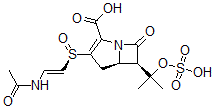 CAS#: 76094-36-5, (5R,6R)-3-[(R)-[(E)-2-Acetamidoethenyl]Sulfinyl]-7-Oxo-6-(2-Sulfooxypropan-2-Yl)-1-Azabicyclo[3.2.0]Hept-2-Ene-2-Carboxylic Acid