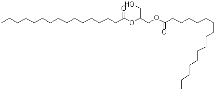CAS 登录号：761-35-3， 3-羟基-1,2-丙烷二基二(十六烷酸)酯