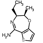 CAS#: 761389-98-4, (2R,3S)-3-Ethyl-2-methyl-2,3-dihydrothieno[2,3-f][1,4]oxazepin-5-amine